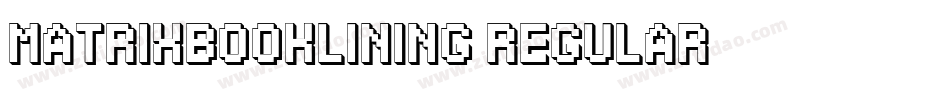 MatrixBookLining Regular字体转换